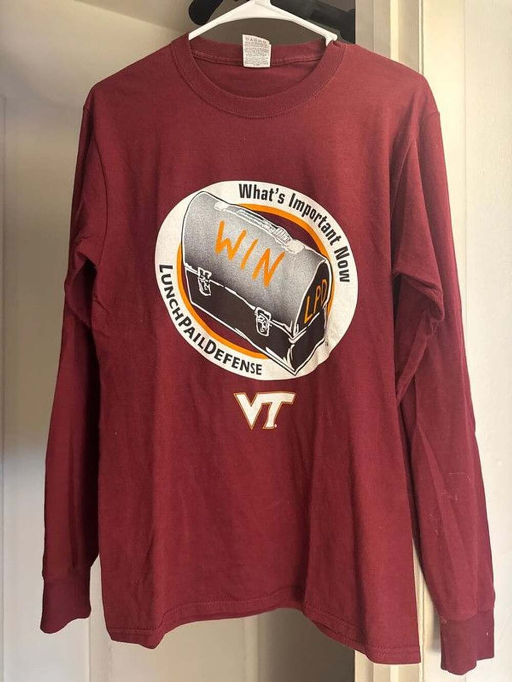 Virginia Tech Lunchpail Defense longsleeve